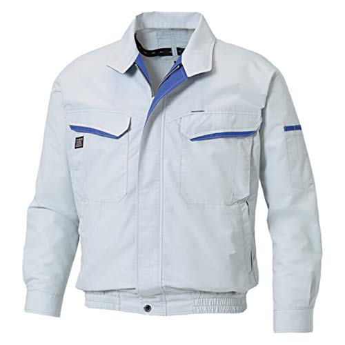 空調ウェア 長袖 作業服 作業着 高機能 シンプル スタンダード シルバー 3L 単品 服のみ 熱中症対策 現場用 暑さ対策 工事用