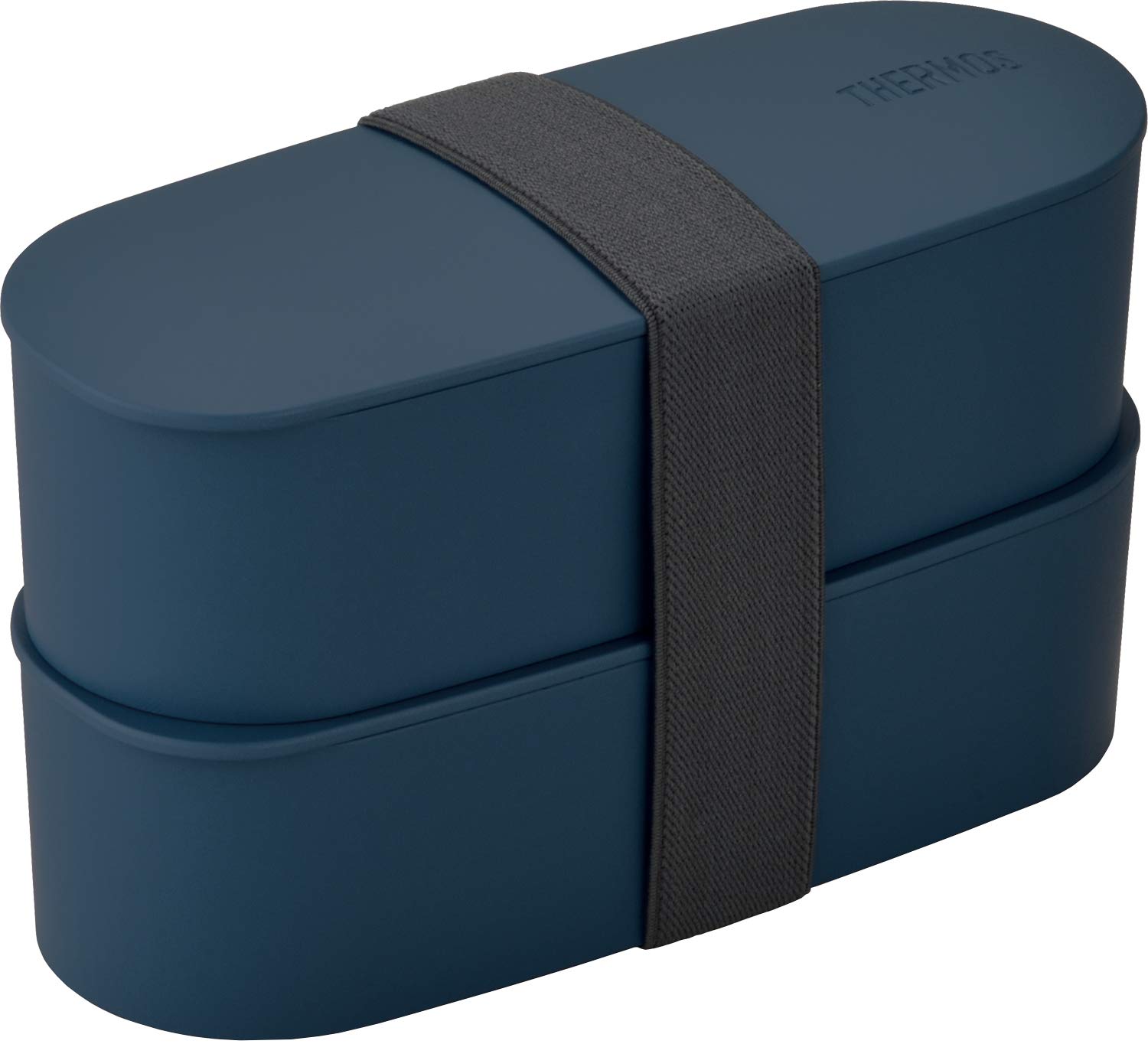 Other - 弁当箱 2段 600ml ランチボックス スリム ネイビー 保冷バッグ付き 箸付き コンパクト 通勤 通学 シンプル おしゃれ メンズ レディース