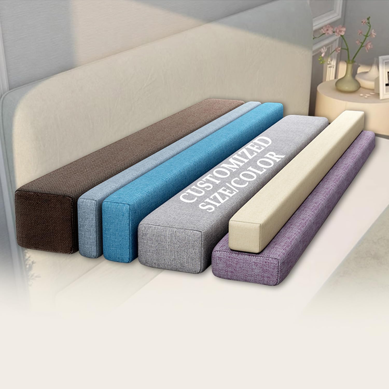 隙間パッド ベッド 隙間埋め クッション 120x15x8cm ブラック マットレス 隙間 埋め 落下防止 洗える カバー 継ぎ足し 黒