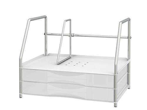 Peripheral Equipment, Parts - レターケース A4 横型 2段 スチール 卓上収納 オフィス収納 小物整理 ブックスタンド付 ホワイト 本立て 事務用品 リビング収納