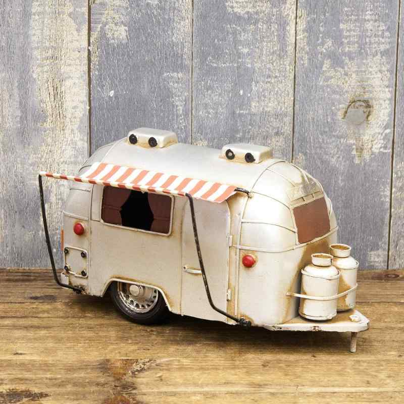 ビンテージ風 アメリカン ブリキ ミニチュアカー トレーラー 2