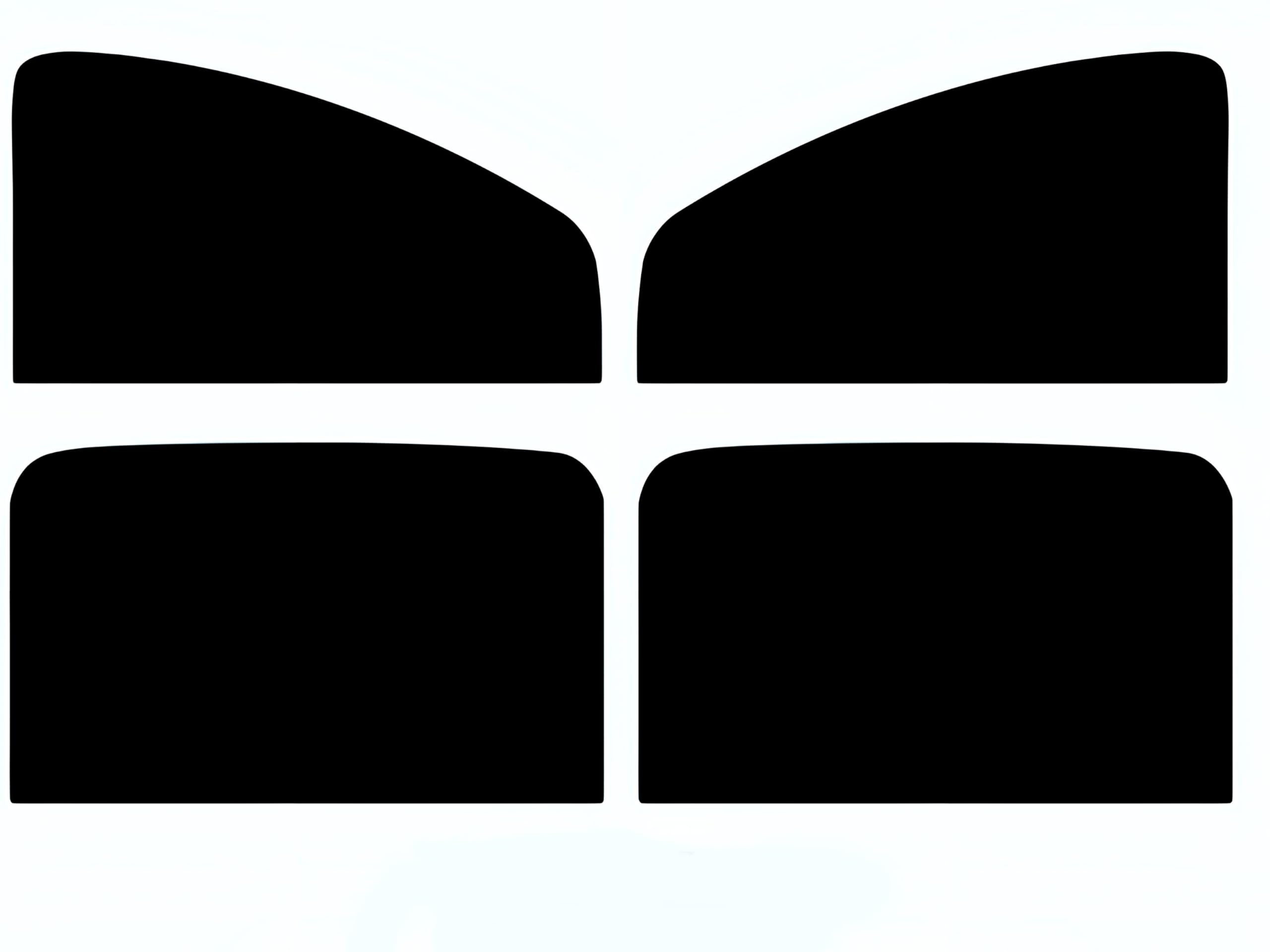 車用サンシェード 遮光 カーテン 2枚セット 前席用 磁石固定 UVカット 目隠し 日除け 車中泊 仮眠 ブラック
