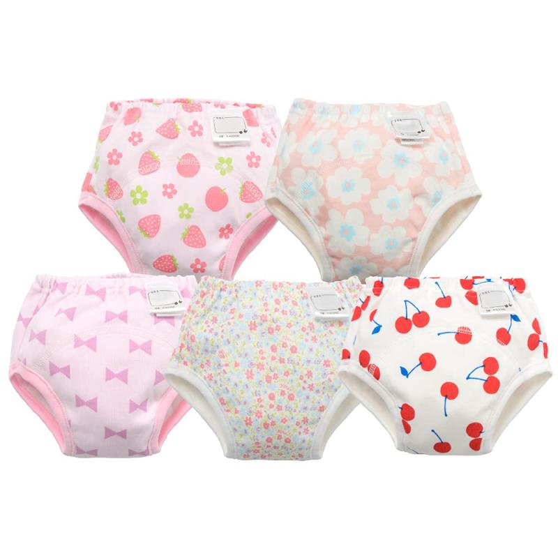 [チャックルベビー] トレーニングパンツ 女の子 5枚組 3層 トレパン トイレトレーニング 90 95 100 110..