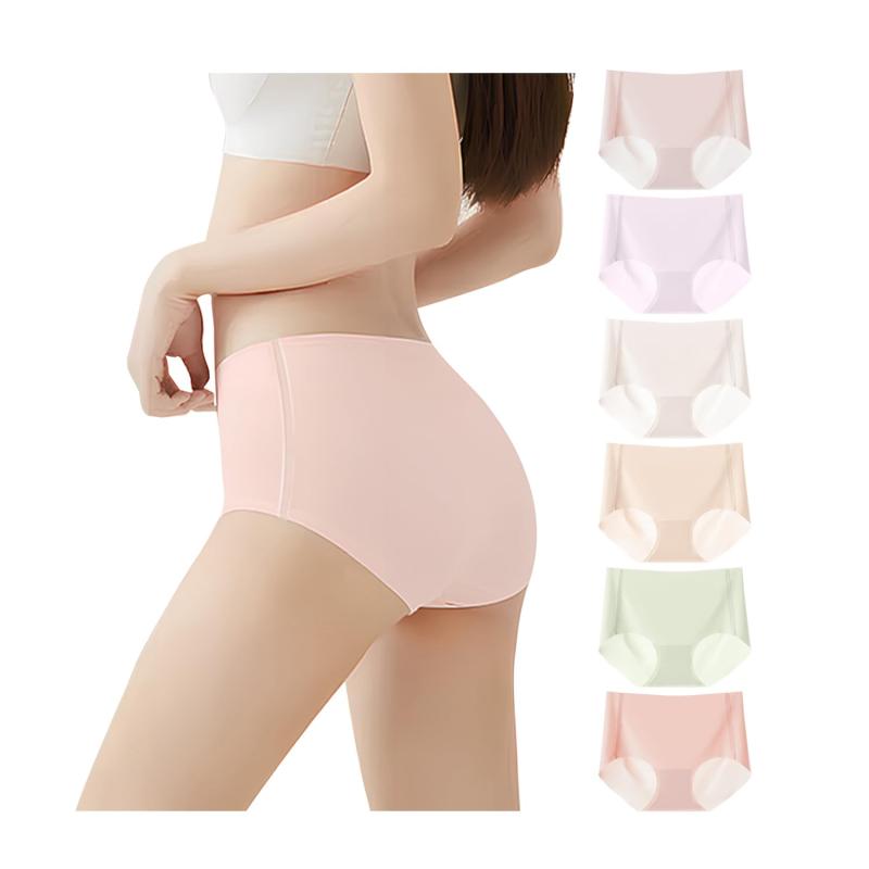 [Yeahfire] レディースショーツ シームレス 下着 パンツ パンティ 女性用下着 セット 無縫製 6枚