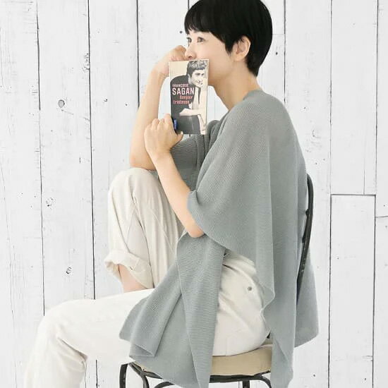 【SAIFUKU公式】 サイフク 五泉ニット ニット レディース 送料無料 tate-S 羽織るポンチョ / さらりガ..