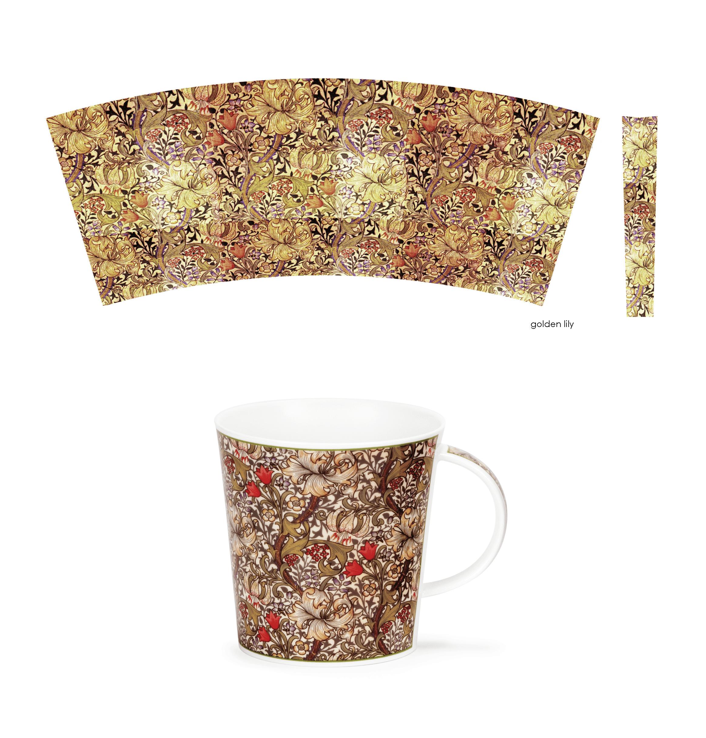 ★マラソン期間1/16までポイント5倍★ダヌーン　マグ　カップ　Cairngorm Arts and Crafts Golden Lily 480ml ゴールデンリリー　DUNOON