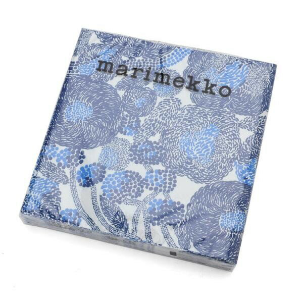 【送料無料】マリメッコ　ペーパーナプキン　771264　ミンステリブルー33×33cm　20枚入り　MARIMEKKO