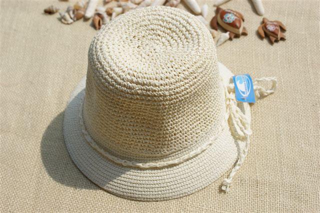 帽子　（リボン） アイボリー