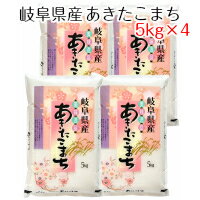 新米 令和元年産 岐阜県産 あきたこまち 20kg(5kg×4)　お米白米 【精米】...