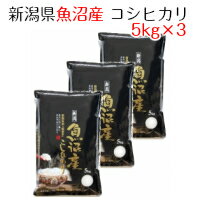 米 お米 白米 新潟県魚沼産 コシヒカリ 15kg（5kg×3） 令和5年産　送料無料（北海道への配送不可・沖縄別料金）