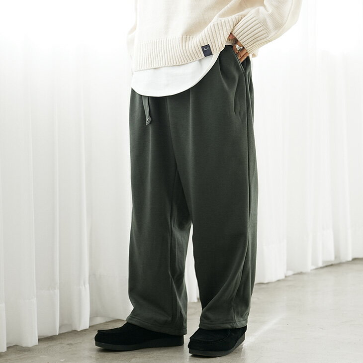 ワイドパンツ メンズ 裏起毛 パンツ メンズ ベルト 裏ボア パンツ ワイドパンツ 秋冬 ベージュ 大きいサイズ チェック パンツ あったかパンツ ベルト付きパンツ ワイド パンツ ロング ウエストゴム ゆったり パンツ 無地 韓国 ファッション 秋服 秋 冬服 秋冬 - Image 3