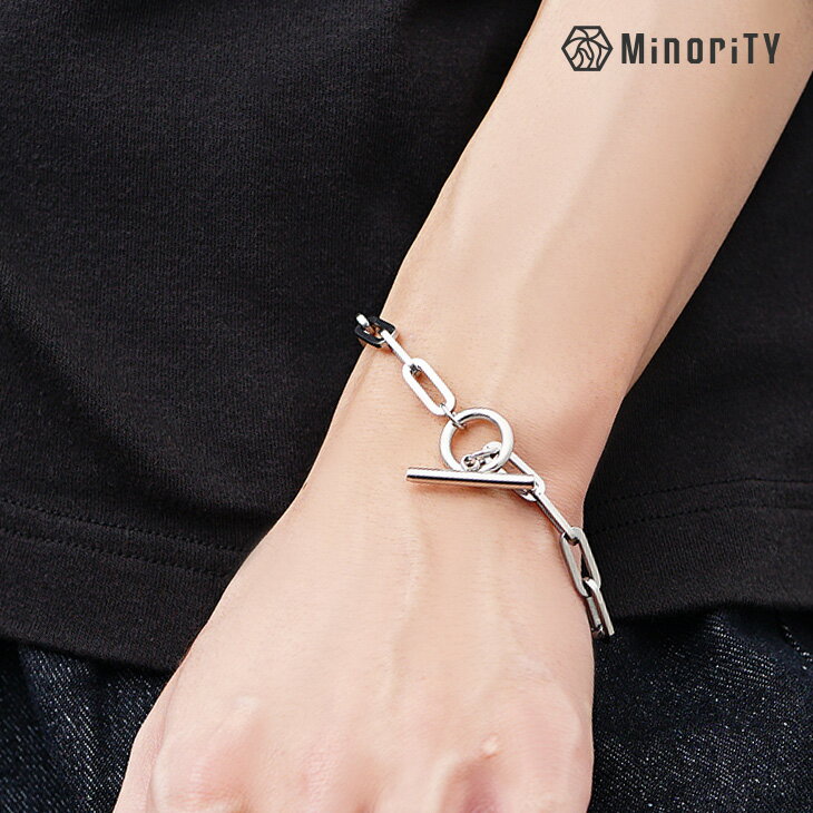 ブレスレット メンズ シルバー ブレスレット スチール ペア アクセサリー かっこいい シンプル 腕輪 プレゼント ギフト 誕生日プレゼント 男女兼用 ユニセックス レディース 韓国 ファッション 春 夏 秋 冬 メンズファッション minority マイノリティ