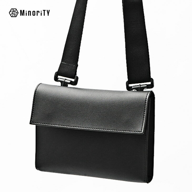 樂天商城 - ショルダーバッグ メンズ レザーバッグ メンズ PUレザー シンセティックレザー 斜めがけ かっこいい 小さめ ショルダーポーチ メンズ バッグ ショルダー 小さめ フラップ 肩掛けバッグ メンズ 韓国 ファッション オールシーズン メンズファッション モード系 minority