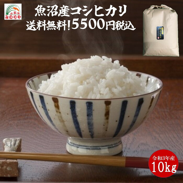 【米 送料無料 10kg】新潟魚沼産 コシヒカリ 玄米 10kg 令和3年産　 お米　精米無料　送料無料【あす楽_土曜営業】【あす楽_日曜営業】【こしひかり】 【楽ギフ_のし】【楽ギフ_のし宛書】