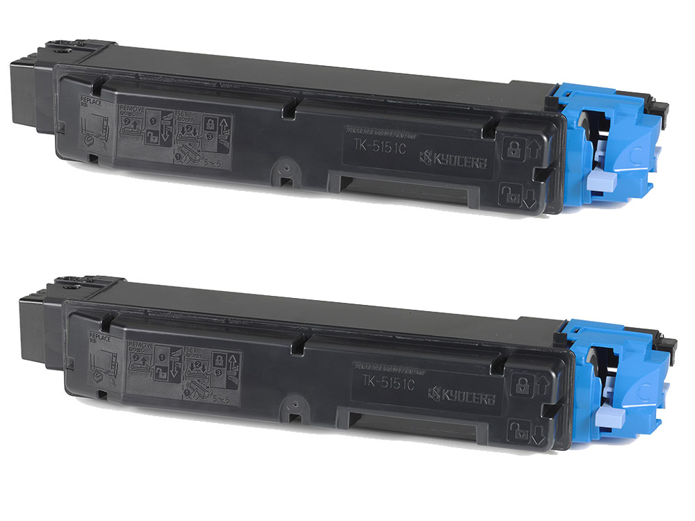 TK-5151 シアン リサイクルトナー2本セット(京セラ)(ECOSYS M6535cidn)＜リターン方式＞