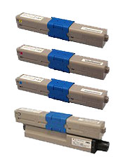 乐天商城 - TNR-C4KK1,C1,M1,Y1純正新品4色セット(沖データ)(C312dn C511dn C531dn)