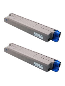乐天商城 - 商品名：MIKASAリサイクルトナー参考型名：TC-C3BC2 シアン リサイクルトナー2本セット(沖データ)(C835dnw／C835dnwt／C844dnw)