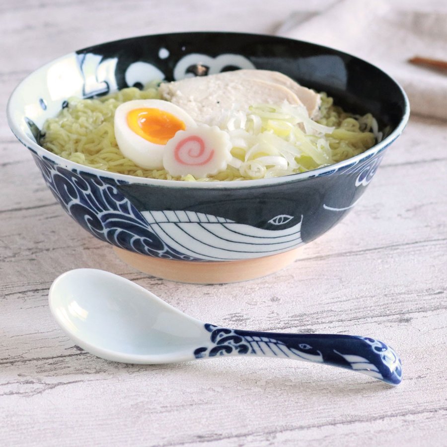 みのる陶器 陶磁器製レンゲ（17.5cm）ラーメンに