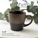 みのる陶器【stratum(ストレイタム)】マグ（260ml）ベルベットブラウン