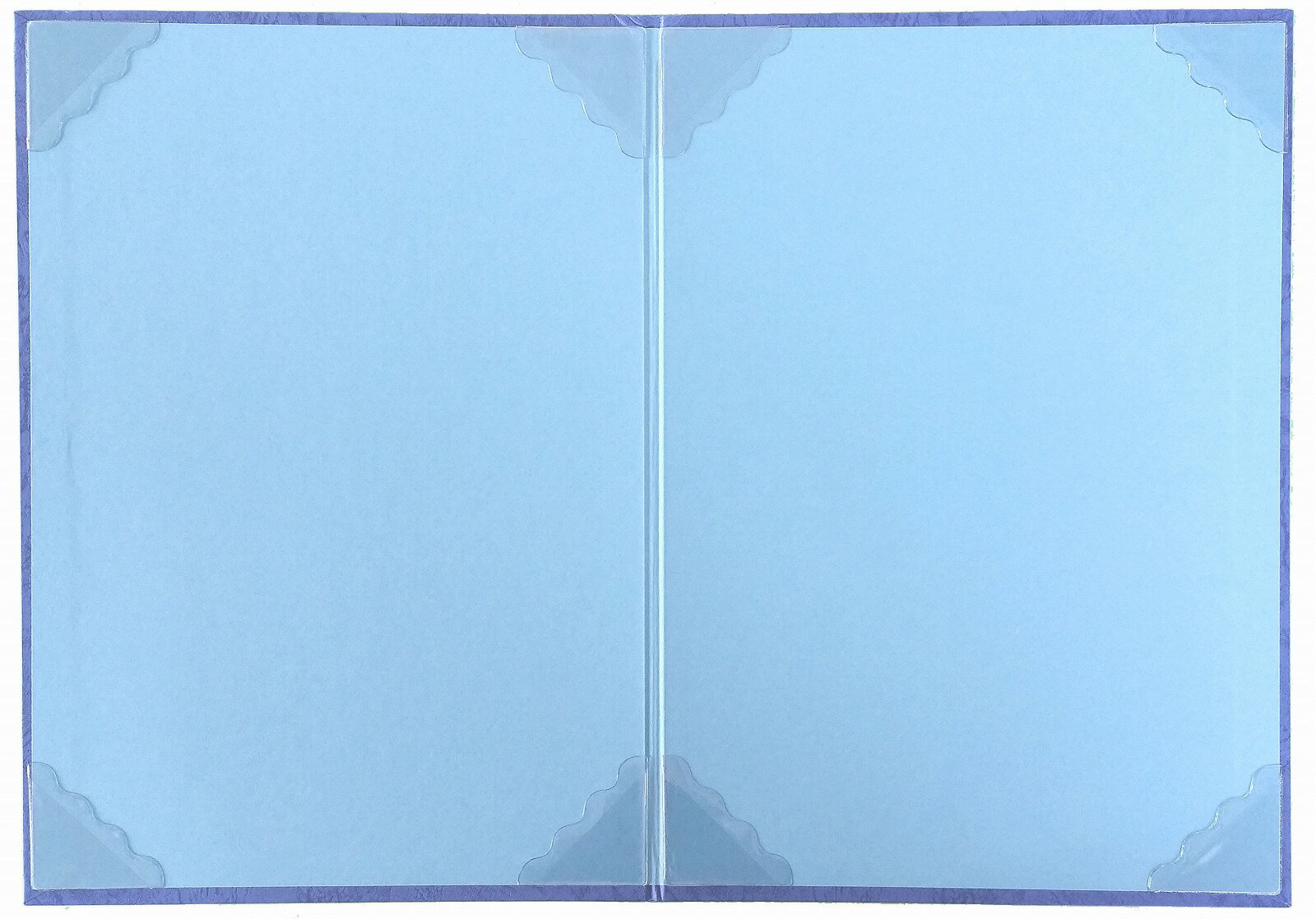 証書ファイル レザック 紺 A4 二枚用 8242-08