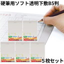 共栄 オリオンズ 硬筆用 ソフト 下敷き 透明 B5サイズ 5枚セット NO.1200 ORIONS 共栄プラスチック 送料無料