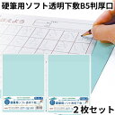 共栄 オリオンズ 硬筆用 ソフト 下敷き 透明 B5サイズ 2枚セット NO.1201 薄グリーン ORIONS 共栄プラスチック 硬筆用ソフト透明下敷 送料無...