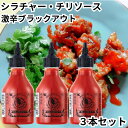 フラインググース シラチャー チリソース 激辛ブラックアウト 3本セット ホットソース 辛いフジフードサービス halal 香辛料 スパイス 送料無料