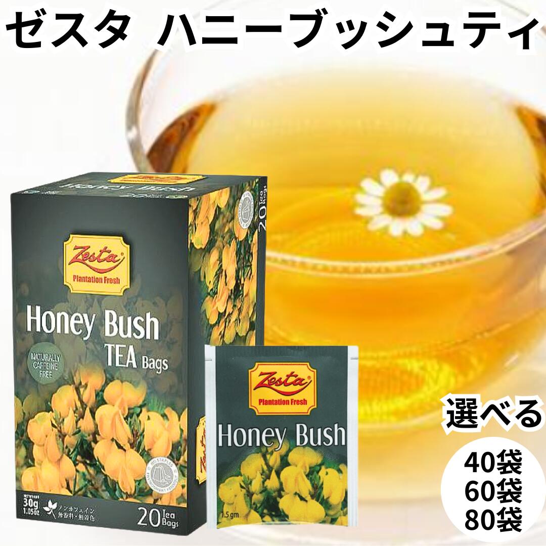 ゼスタ Zesta ハーブティー ハニーブッシュ 詰合せ デカフェ ノンカフェイン 紅茶 ミントティー セイロンティー tea