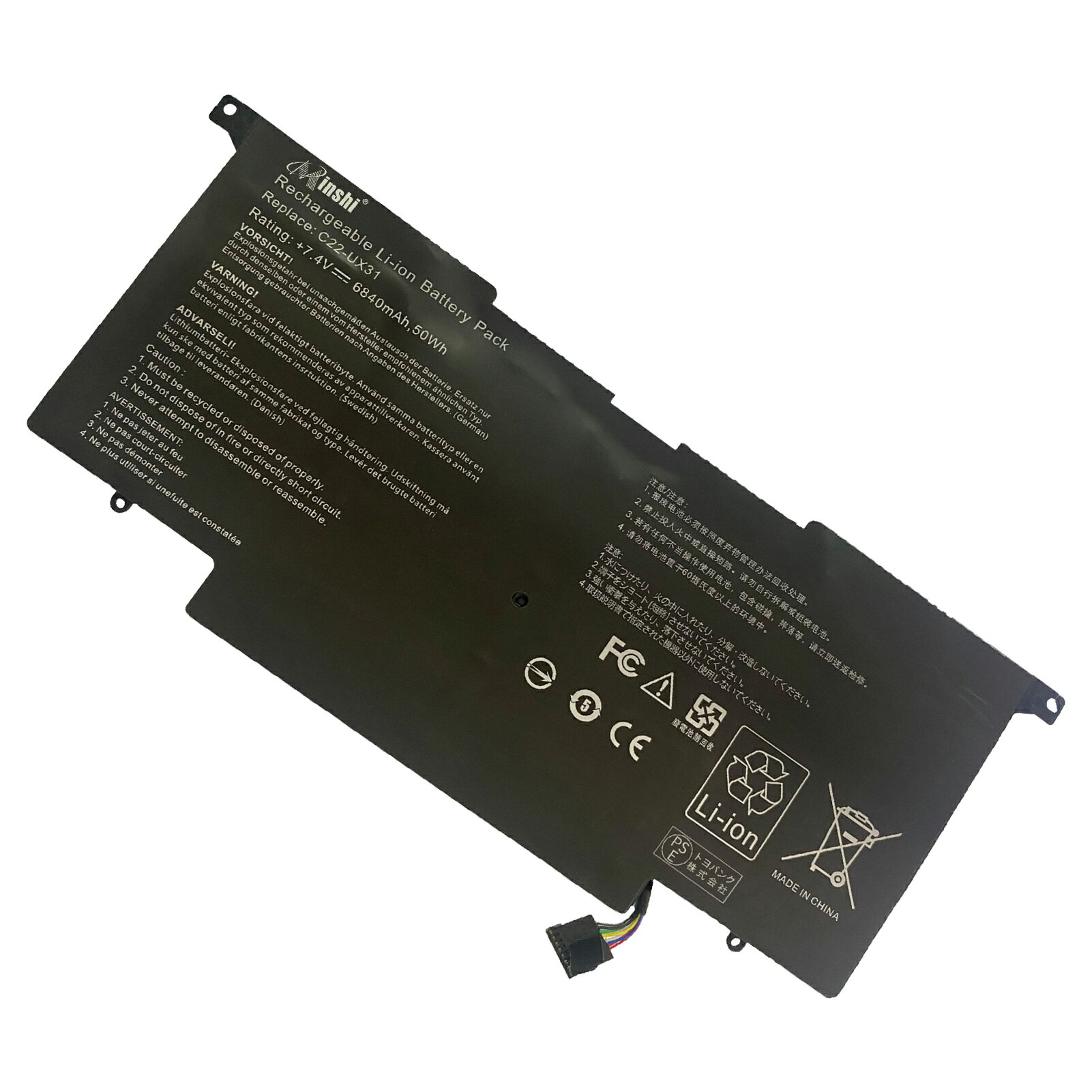 minshi Vi ASUS ZenBook UX31E Series ݊obe[ Ή ipdrpbN PSEF 1Nԕۏ 6840mAh