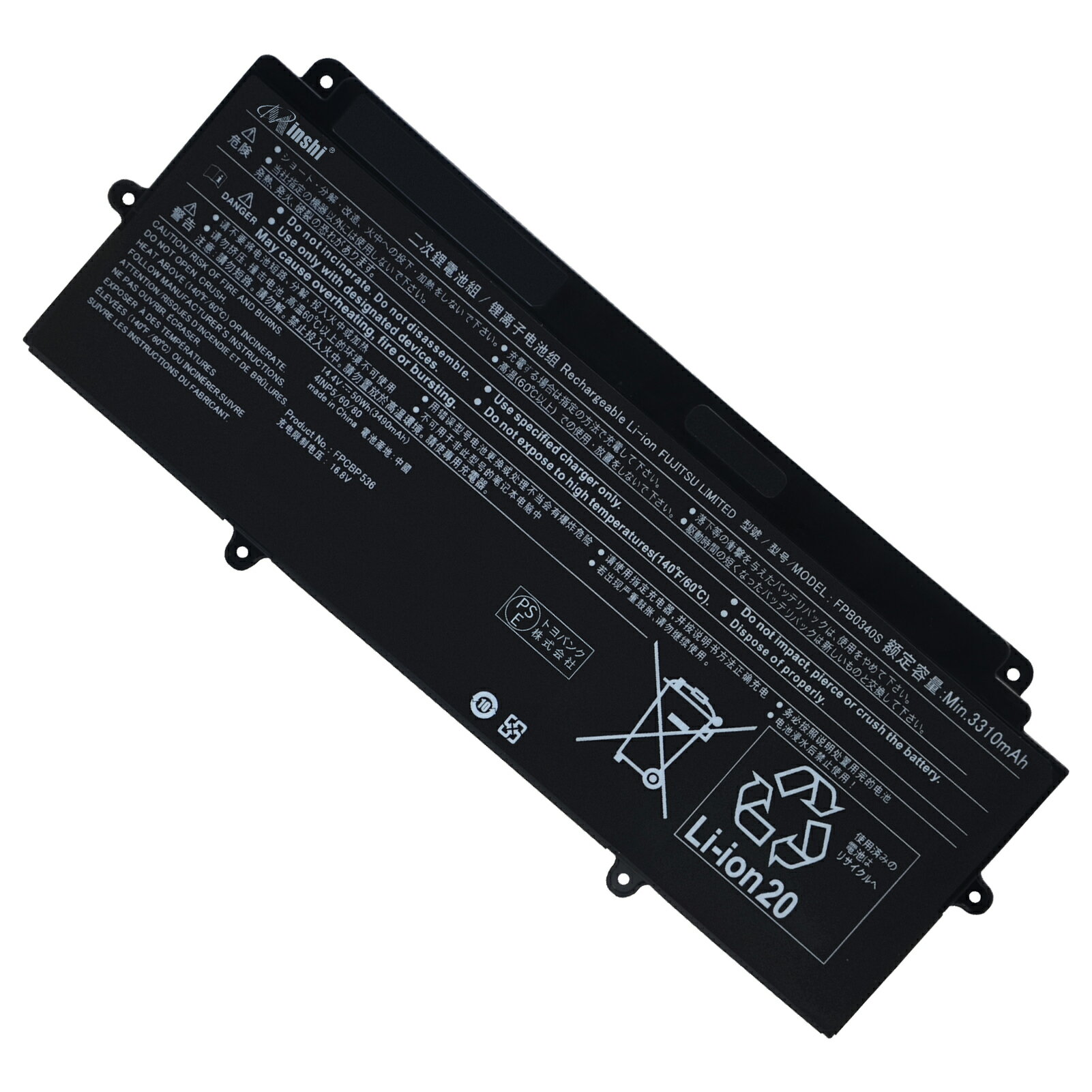 minshi Vi Fujitsu LifeBook E558 ݊obe[ Ή ipdrpbN PSEF 1Nԕۏ 3490mAh