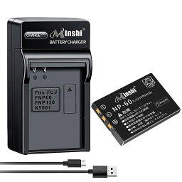【USB充電器と電池1個】minshi 新品 FUJIFILM R818 互換バッテリー 1500mAh 高品質交換用リチャージブル カメラバッテリー リチウムイオンバッテリー デジタルカメラ デジカメ 充電池 PSE認証 1年間保証 予備バッテリー