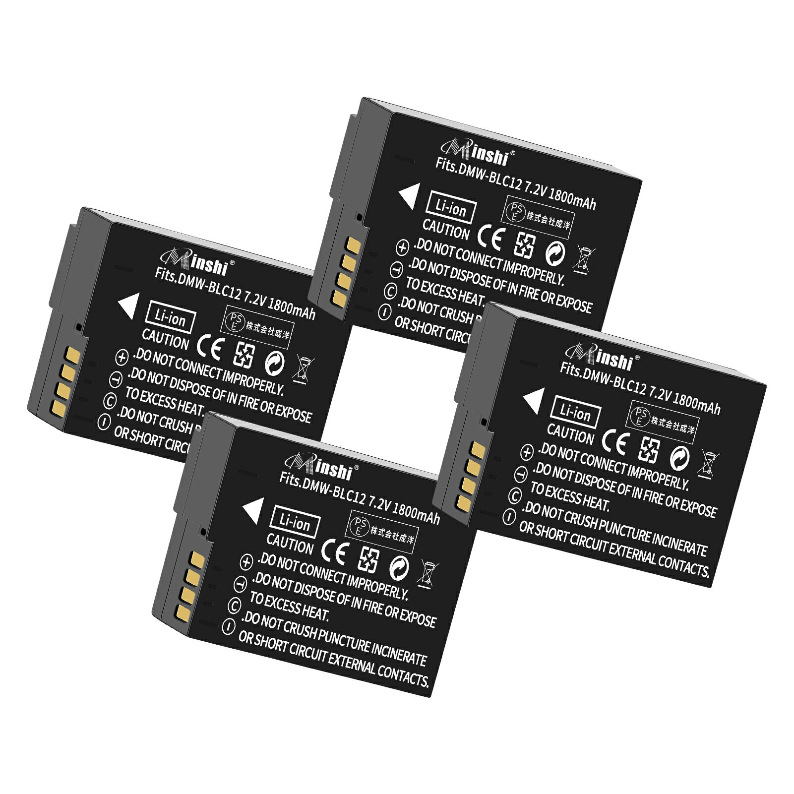 4ĥåȡminshi  Panasonic DMC-GH2S ߴХåƥ꡼ 1800mAh ʼѥ㡼֥ ...