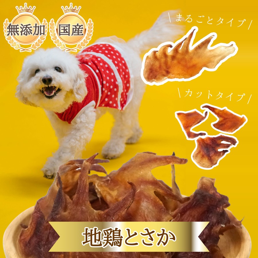 DOGPET 国産 地鶏 とさか ペット 犬 猫 ジャーキー おやつ ごほうび 鶏冠 鶏肉 無添加 無着色 無香料 大型犬 中型犬 小型犬 40g 60g(4)