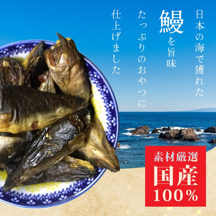 DOGPET うなぎ　犬　猫 おやつ ウナギのかしら　愛知県産　無塩 無添加 保存料不使...