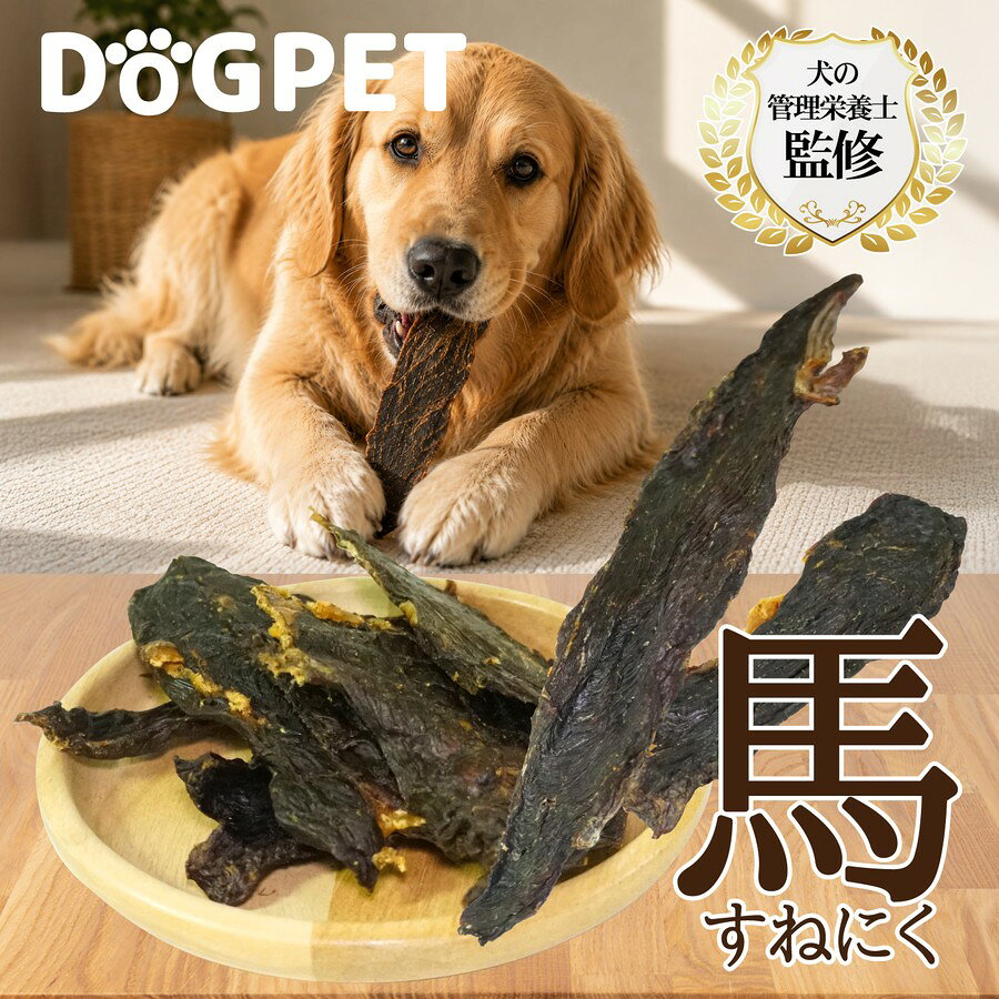 DOGPET 犬 おやつ 馬 すね肉 ジャーキー 高たんぱく 低脂肪 硬め 長持ちおやつ ス...