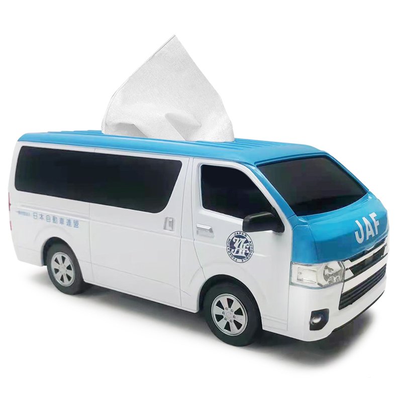 ティッシュケース トヨタハイエース JAF(日本自動車連盟)Ver [2]
