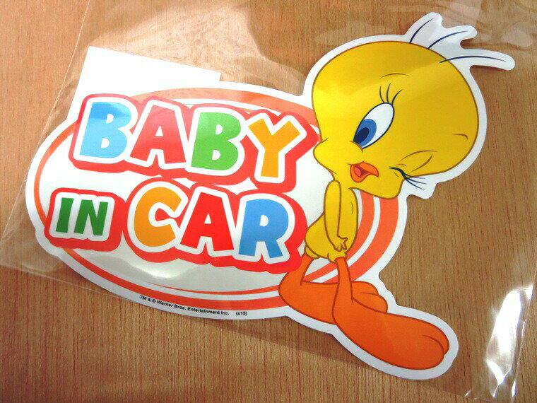 ビートルズ ルーニーテューンズ ベイビーインカー クリアステッカー Baby In Car A 79101