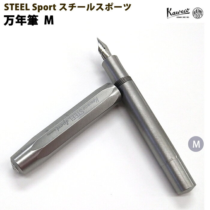 Rakuten - 【ラッピング無料】 カヴェコ KAWECO 万年筆（M） スチール スポーツ SLFP-ST