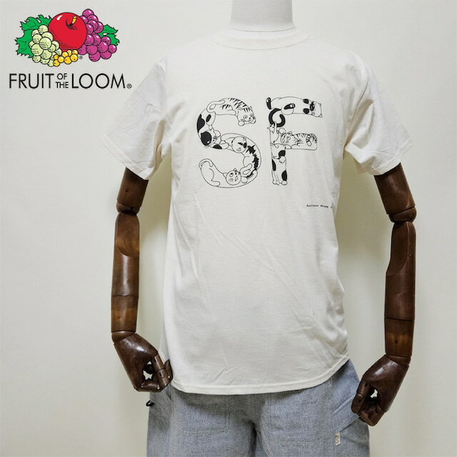 FRUIT OF THE LOOM Tシャツ ネコ SF サンフランシスコ かわいい 猫 MEOW CITY FRP-2003