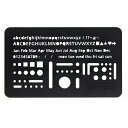 【プチラッピング無料】 LUDDITE ラダイト 字消し板+テンプレート+定規 TECHNICAL ERASER PLATE BK