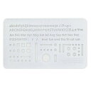 【プチラッピング無料】 LUDDITE ラダイト 字消し板+テンプレート+定規 TECHNICAL ERASER PLATE WH
