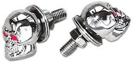 MOON EYES ムーンアイズ スカル ライセンスボルト 2個SET AA183CT 【パッケージにダメージ有り】 MOON EYES ムーンアイズ スカル ライセンスボルト 2個SET AA183CT 【パッケージにダメージ有り】