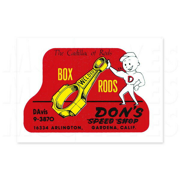 Rakuten - ホットロッド ステッカー DON'S SPEED SHOP ステッカー DZ155