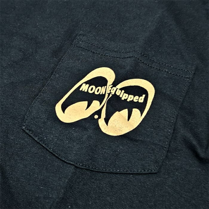 MOONEYES MOON Equipped ポケット付 ロング スリーブ Tシャツ 長袖 ロンT Sサイズ MQTL003