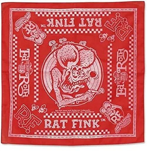 Rat Fink バンダナ ラットフィンク レッド RAF505-red Rat Fink バンダナ ラットフィンク レッド RAF505-red