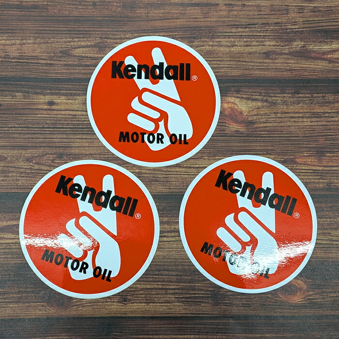 樂天商城 - 3枚セット Kendall MOTOR OIL レーシングステッカー 世田谷ベース ms078-3s