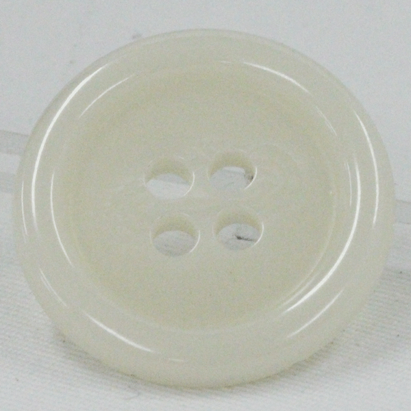 ボタン プラスチックボタン 1個入 白 ホワイト 水牛調 ボタン カラー サイズ豊富 15mm シャツやスーツ コートまで普段着におすすめです シャツ ブラウス ジャケット スーツ袖向 ボタン 手芸 通販 mint-mint-10014928 assure(アシュレ) サンプル画像3