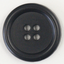ボタン プラスチックボタン 1個入 黒 ブラック 水牛調 ボタン カラー サイズ豊富 11.5mm 13mm 15mm 18mm 20mm 23mm 25mm 29mm シャツやスーツ コートまで普段着におすすめです シャツ ブラウス ジャケット スーツ袖向 ボタン 手芸 通販