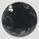 ボタン メタルボタン 金属ボタン 20mm 1個入 ブラック 是非特別な一着に 伝統的な高級 金属ボタン 一枚物 ボタン 本物志向の方にピッタリ！トラディショナル