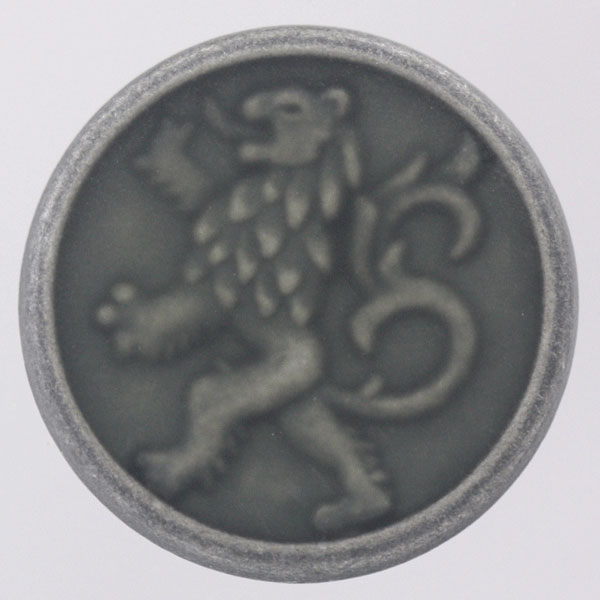 ボタン 高級 メタルボタン 金属ボタン 裏足付 ライトシルバー 15mm 1個入 サイズ豊富 ブレザー ジャケット からコートまで ハンドメイド 手作り 手芸 釦付け替え に